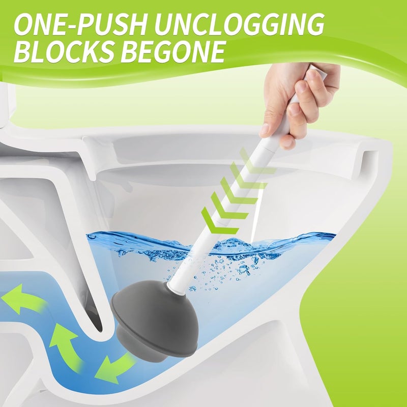 IVYROLL Toilet Brush and Plunger Set Hidden, S-Shaped Toilet Brush Plunger Combo 2 Pack, Perfect for Homes, Apartments & Bathrooms - Image 3
